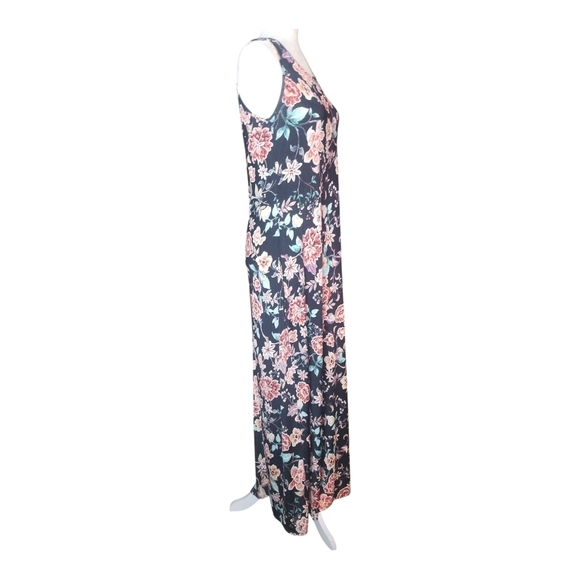 Espresso Pink Black Sleeveless Maxi Sundress - Picture 5 of 7